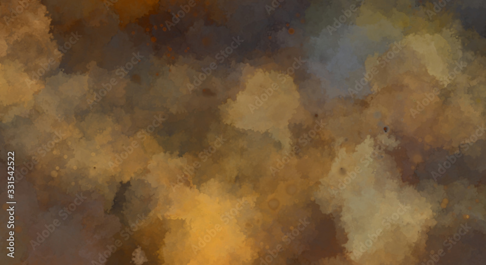 Watercolor painted background with blots and splatters. Brush stroked painting. 2D Illustration. Watercolor painted background with blots and splatters. Brush stroked painting. 2D Illustration.