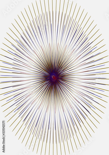 abstract background with rays