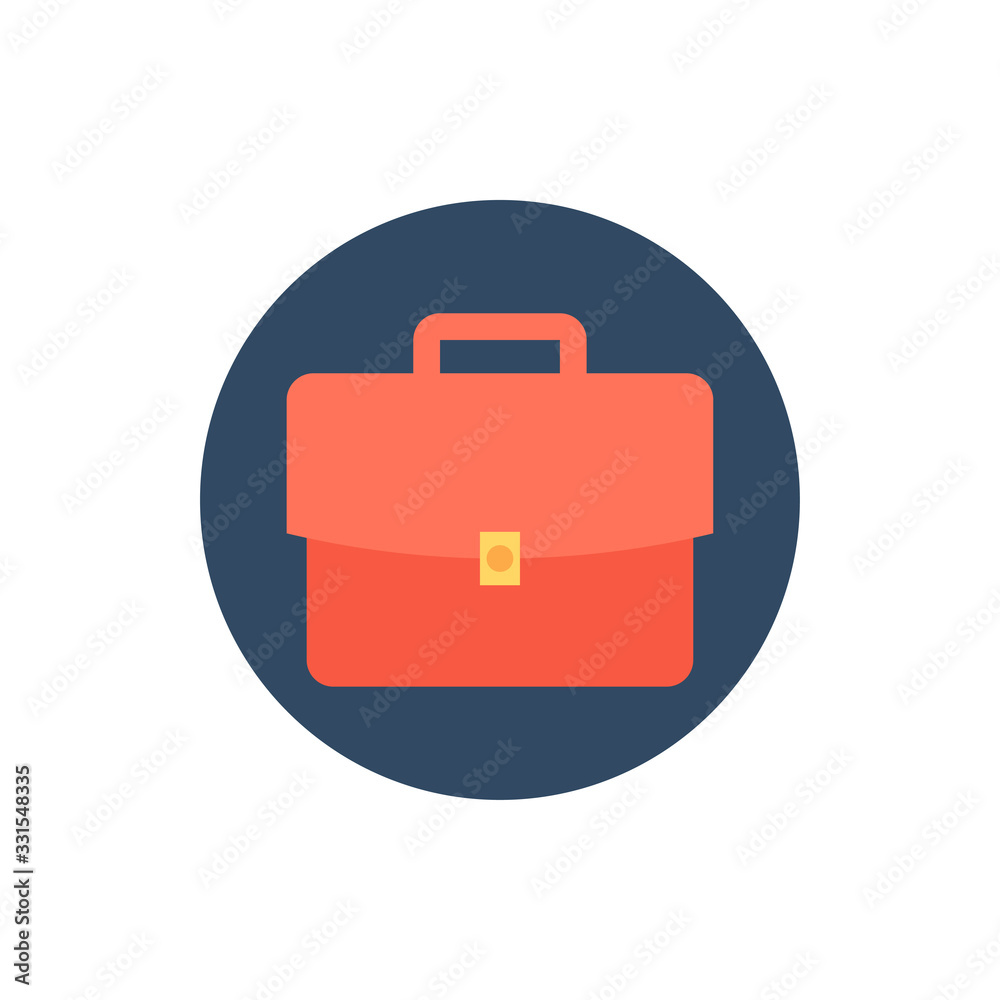 Briefcase Vector Filled Outline Icon Illustration Briefcase Vector Filled Outline Icon Illustration