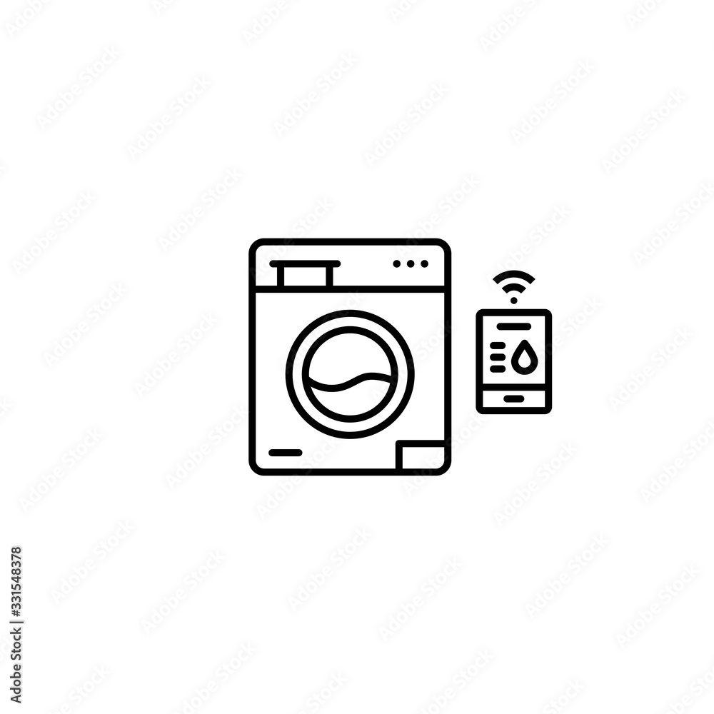 Washing machine icon. Home Electric appliances symbol. Cleaning, Laundry sign. Trendy Flat style for graphic design, Web site, UI. EPS10. - Vector illustration Washing machine icon. Home Electric appliances symbol. Cleaning, Laundry sign. Trendy Flat style for graphic design, Web site, UI. EPS10. - Vector illustration