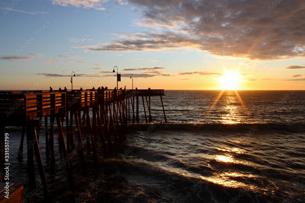 Fototapeta premium pier sunset