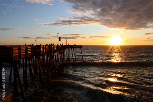 pier sunset