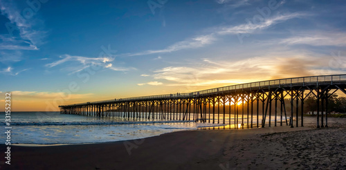 Panorama at Sunset on the Ocean  Pier 