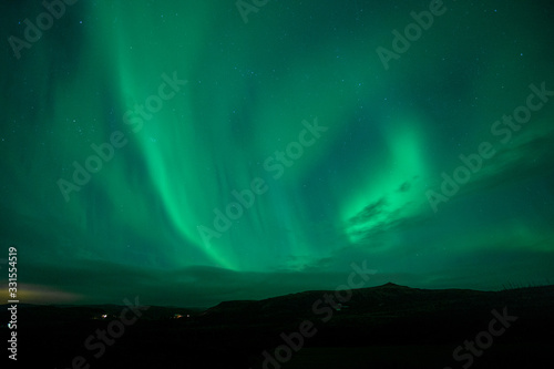 Nordern Lights near Selfoss Iceland
