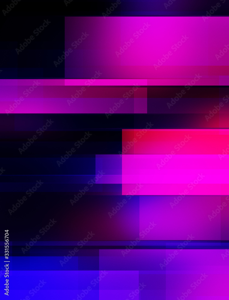 Obraz premium Geometric multicolored intersecting lines. Graphic illustration of digital technology. Abstract background.