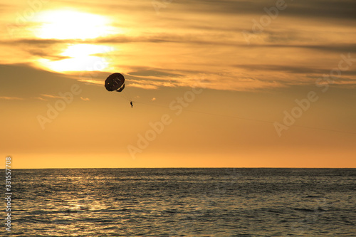 sunset on the beach
