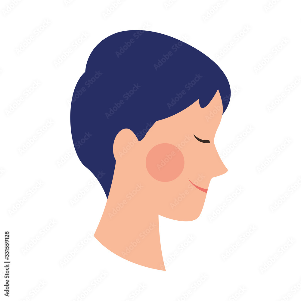 beautiful woman head avatar character beautiful woman head avatar character
