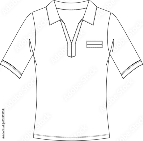 t shirt design apparel template,  Fashion Flat Sketch vector