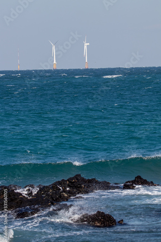 wind powerplant on the sea