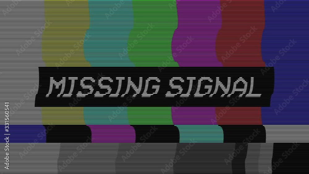 Glitch noise static television or VHS VFX. Tv screen interference distortion effect. Vintage background or glitch transition effect for video editing. Old damaged noisy stripes effect 4K.