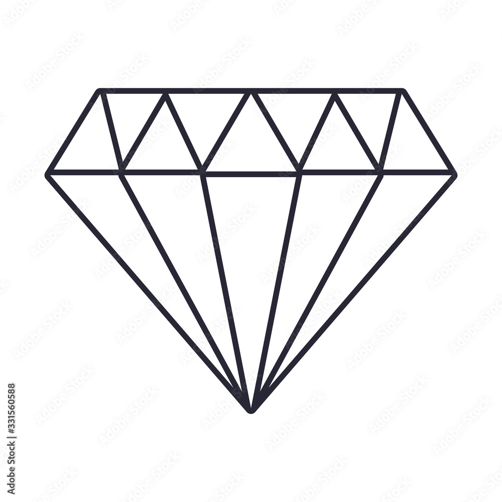 diamond luxury stone isolated icon diamond luxury stone isolated icon