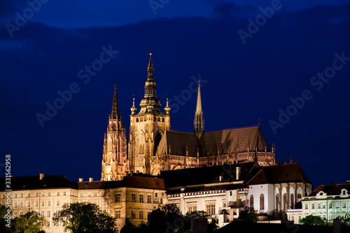 St Vitus's Cathedral at sunset