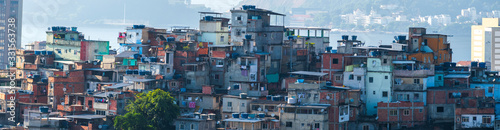 Favelas in the city of Rio de Janeiro. A place where poor people live. © Aliaksei