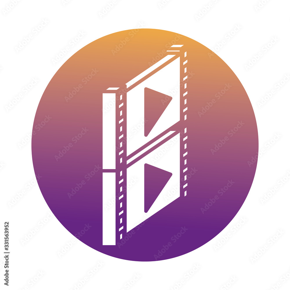 video tape block style icon video tape block style icon