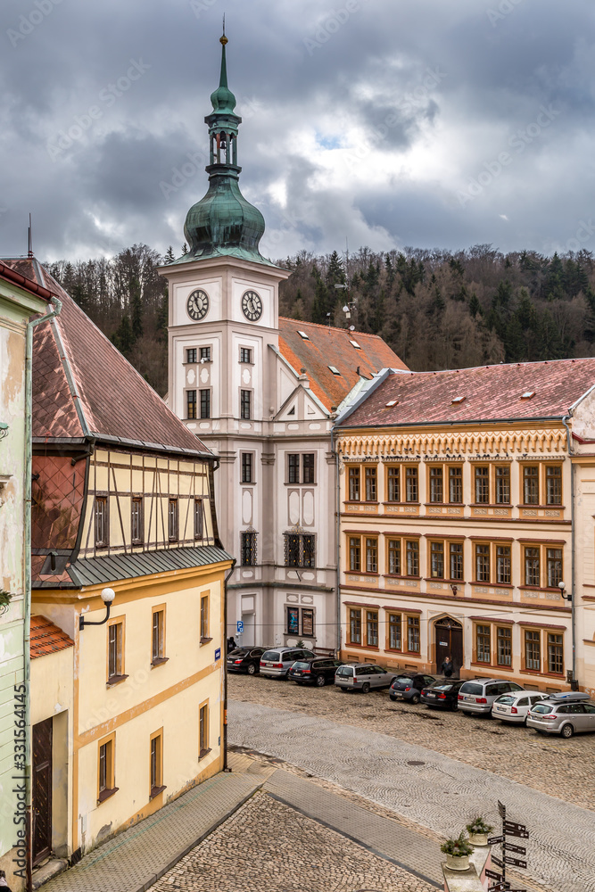 Obraz premium Historic town Loket, Bohemia