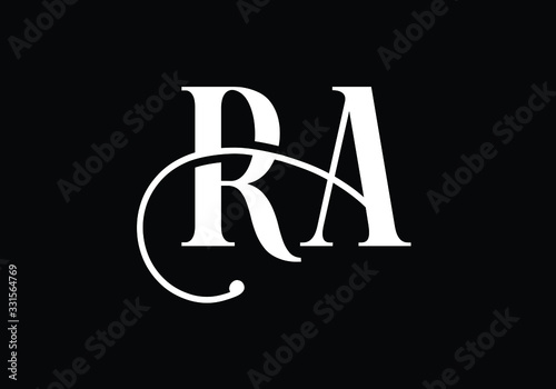 R A, RA Initial Letter Logo design vector template, Graphic Alphabet Symbol for Corporate Business Identity
