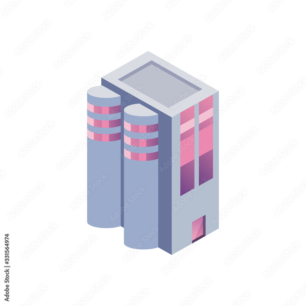 Isolated space station fill style icon vector design Isolated space station fill style icon vector design