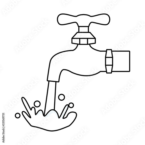 water faucet tap isolated icon
