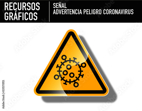 Señal de Peligro. Coronavirus