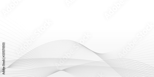 White Curve Line Abstract Background with minimalist concept
