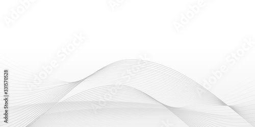 White Curve Line Abstract Background with minimalist concept