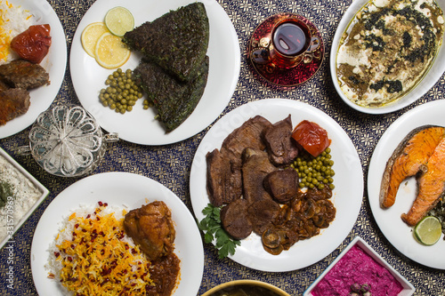 Dishes of Iranian cuisine photo