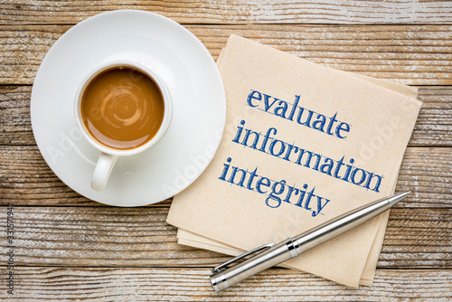 evaluate information integrity reminder photo