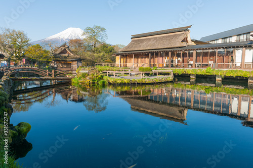 忍野八海と富士山