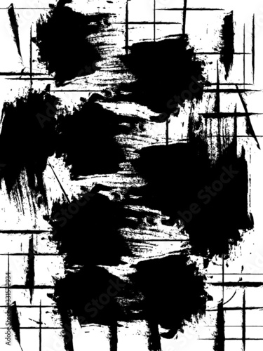 Vorlagen Design, Hintergrund schwarze Farbkleckse, Linien und Striche