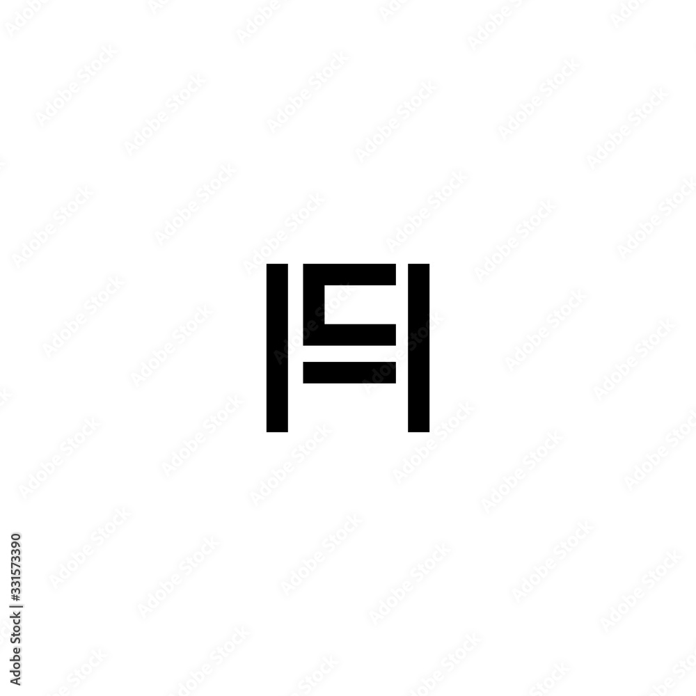 HC CH Letter Logo Design Vector Template