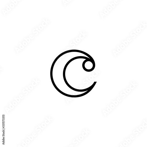 C Letter Logo Design Vector Template