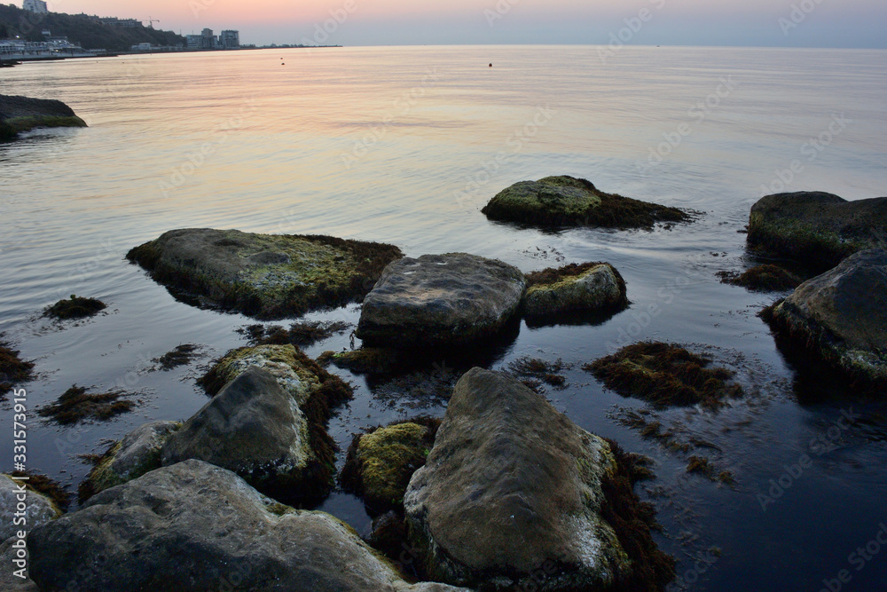 Sunrise over the coast of Yalta