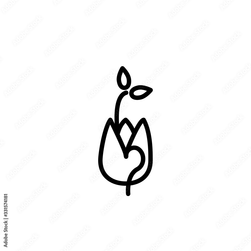 Vector illustration, seed icon design Vector illustration, seed icon design