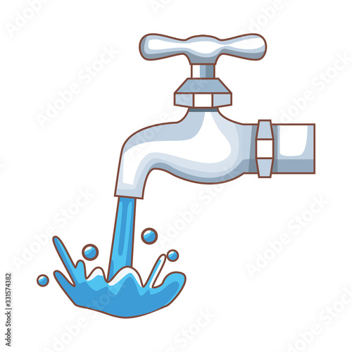 water faucet tap isolated icon