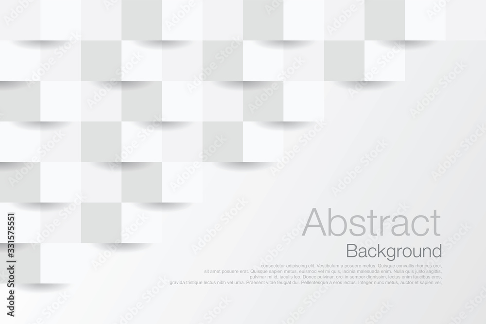 White abstract texture. Vector background 3d paper art style can be used in cover design, book design, poster, cd cover, flyer, website backgrounds or advertising. illustrator
