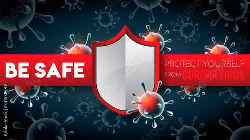 Stop CORONA VIRUS Outbreak  Protect Yourself from CORONA Wallpaper Background
