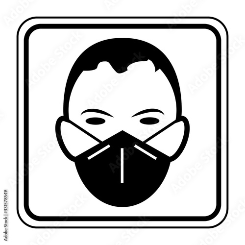 Logo port du masque.