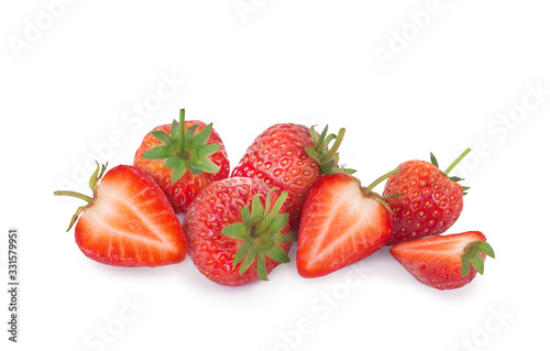 Fresh Strawberry on isolated background
