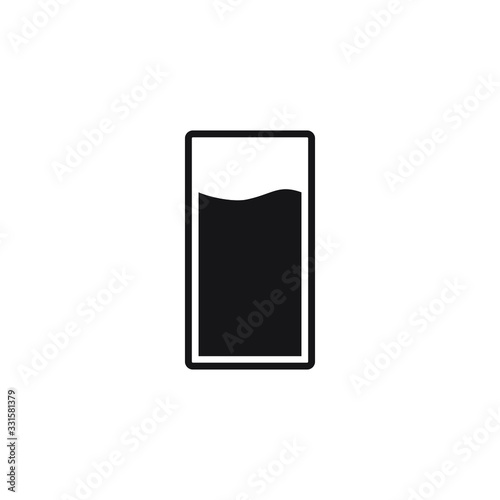 water glass icon design isolated on white background Free Download water glass icon design isolated on white background - GFXLoad