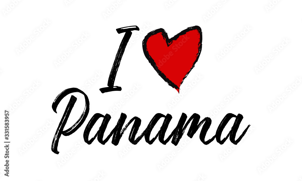 i love Panama Creative Cursive Text Typography Template. i love Panama Creative Cursive Text Typography Template.