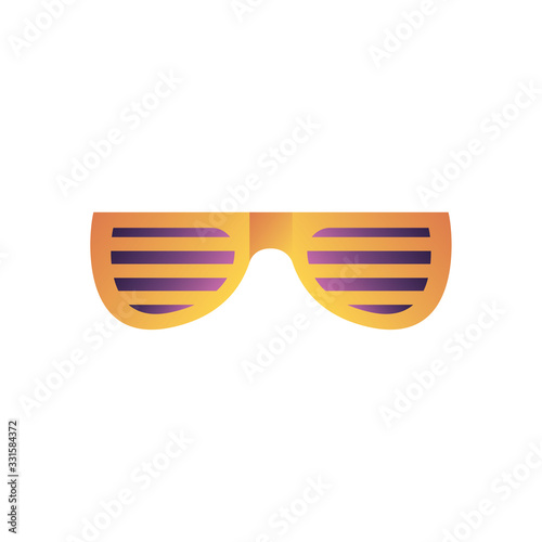 Party glasses gradient style icon vector design