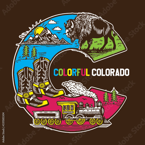 Colorful Colorado Initial C Landscape Nature