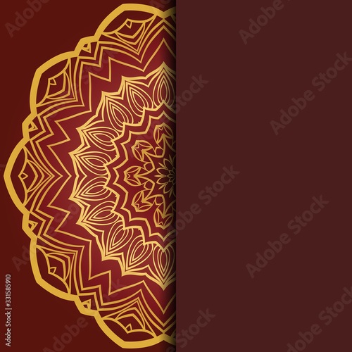 Abstract luxury background with mandala. Vector illustration. Ornament elegant invitation wedding card , invite.