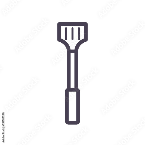 Isolated spatula gradient style icon vector design