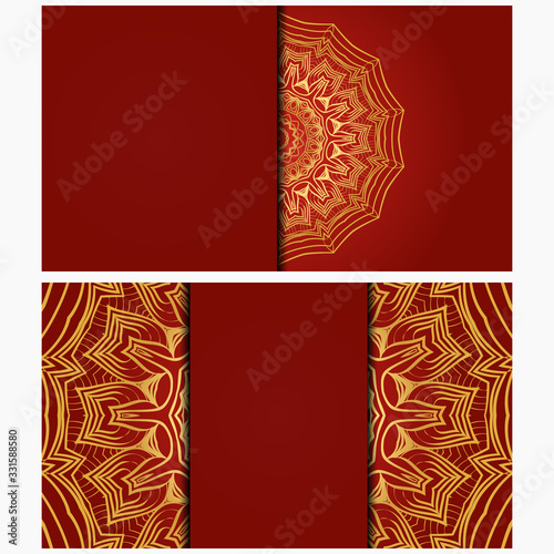 Relax Cards With Mandala Formed Flowers, Boho Style, Illustration. For Wedding, Bridal, Valentine's Day, Greeting Card Invitation.