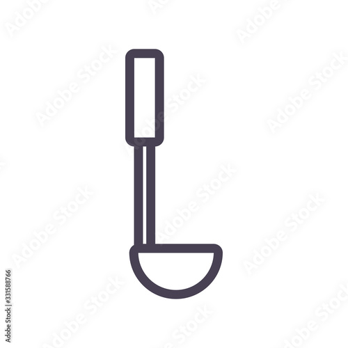 Isolated ladle gradient style icon vector design