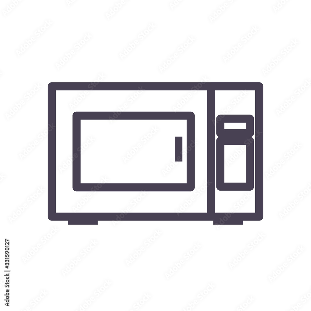 Isolated microwave gradient style icon vector design Isolated microwave gradient style icon vector design