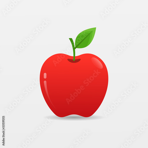 Apple fruit icon. Nature product vector illustration