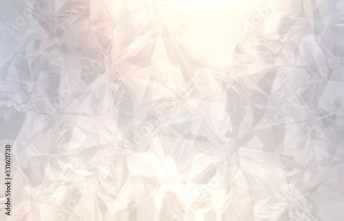 Crystal textured background decorated abstract transparent pattern. Bright shine.