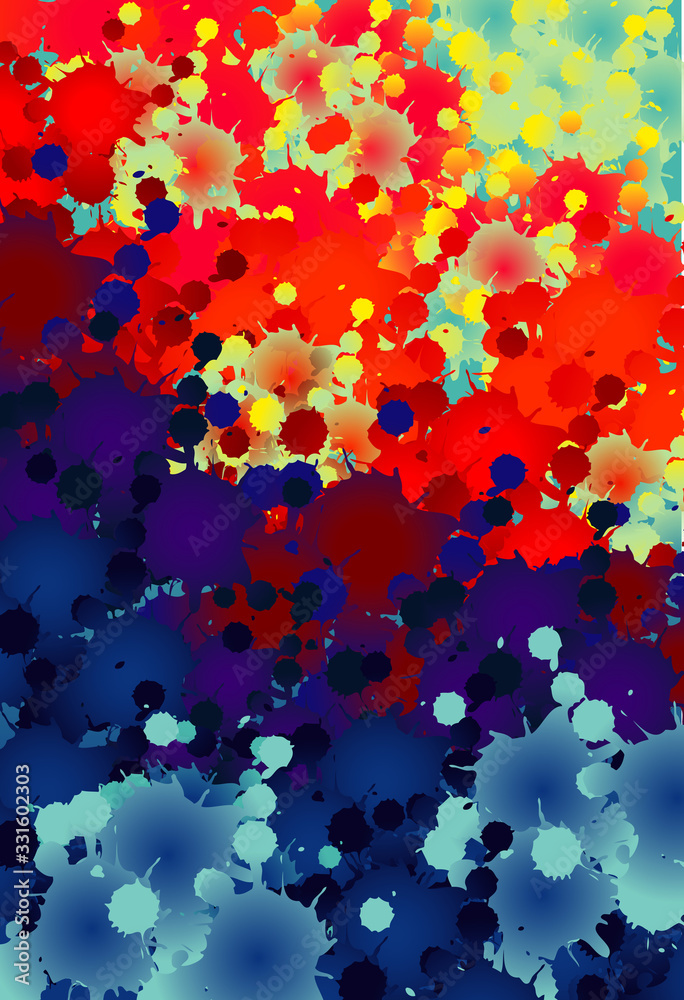 abstract colorful rainbow ink drop background wallpaper
